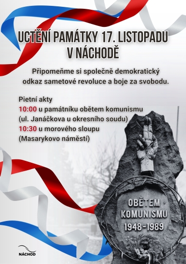Uctn pamtky 17. listopadu v Nchod