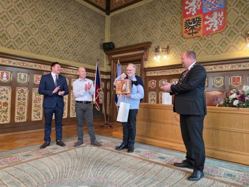 Slavnostn pijet delegace z partnerskho msta Persan (Francie)