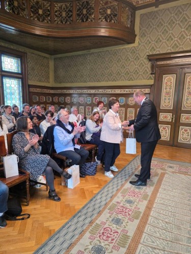 Slavnostn pijet delegace z partnerskho msta Persan (Francie)