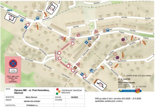 Zahjen opravy ulice Pod Homolkou  2. etapa