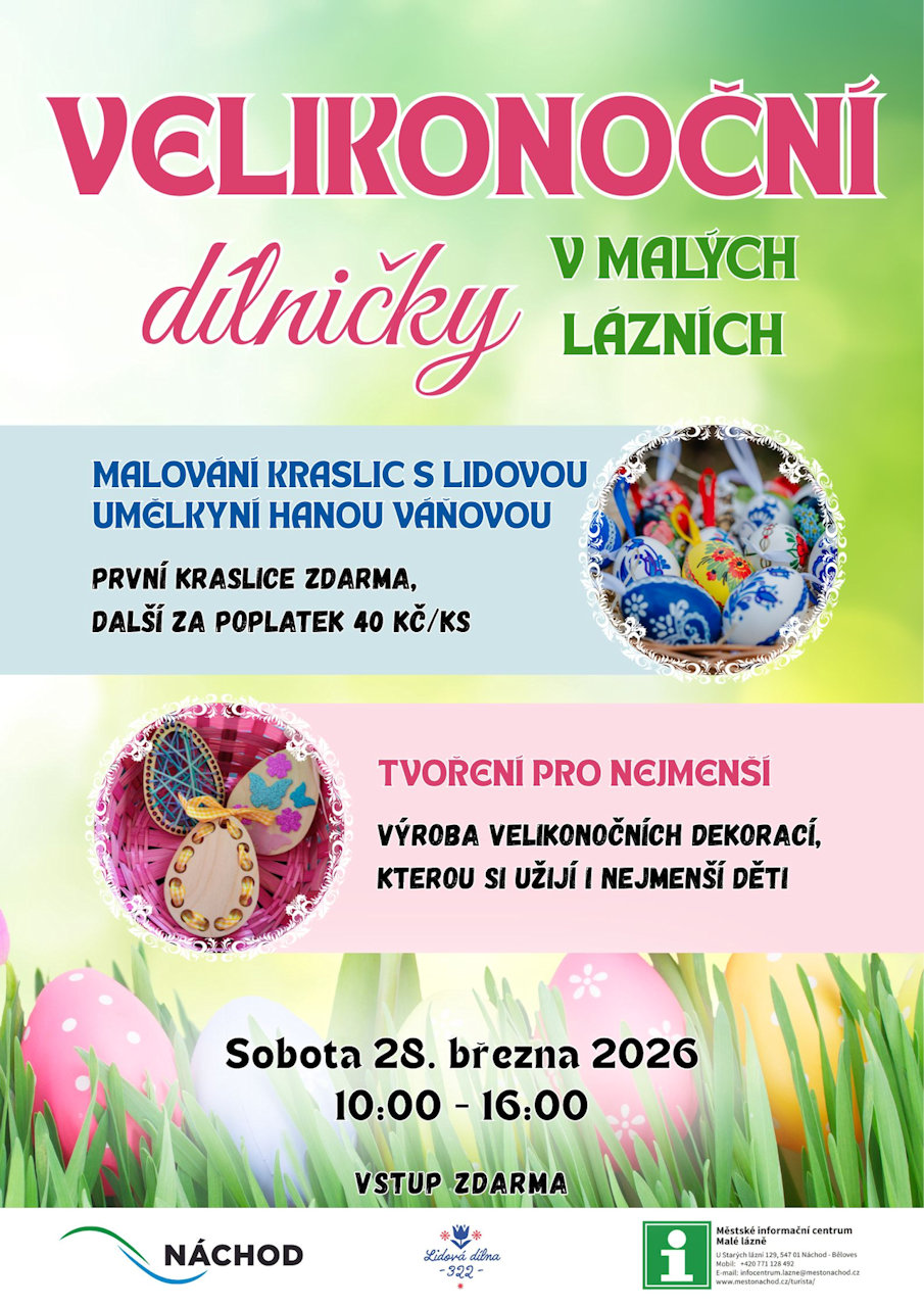 PlakátVelikonoční dílničky v Malých lázních